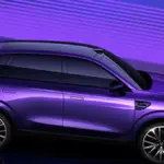 Clean studio photograph of the Leapmotor B10 electric crossover SUV presented by Stellantis for European production.