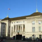Brick and stone facade of Wandsworth Town Hall in south-west London, used for council tax funding reporting.