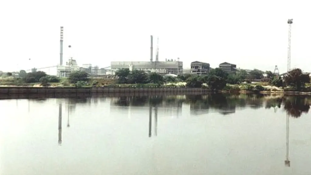 Paper mill in Karur district, Tamil Nadu, India