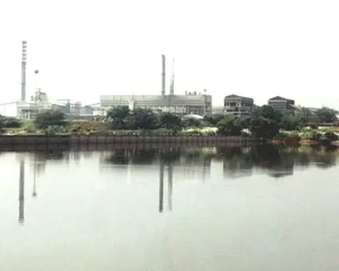 Paper mill in Karur district, Tamil Nadu, India