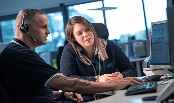 Emergency communications officers working at an Australian Triple Zero control centre