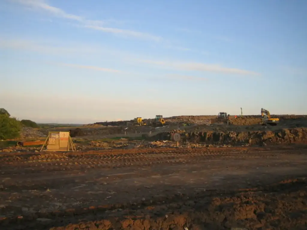 Calvert Landfill Site, representing the UK's waste management infrastructure behind the environment agency's revised waste compliance metrics.
