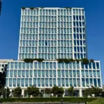 Visa headquarters building used to illustrate agentic payment infrastructure