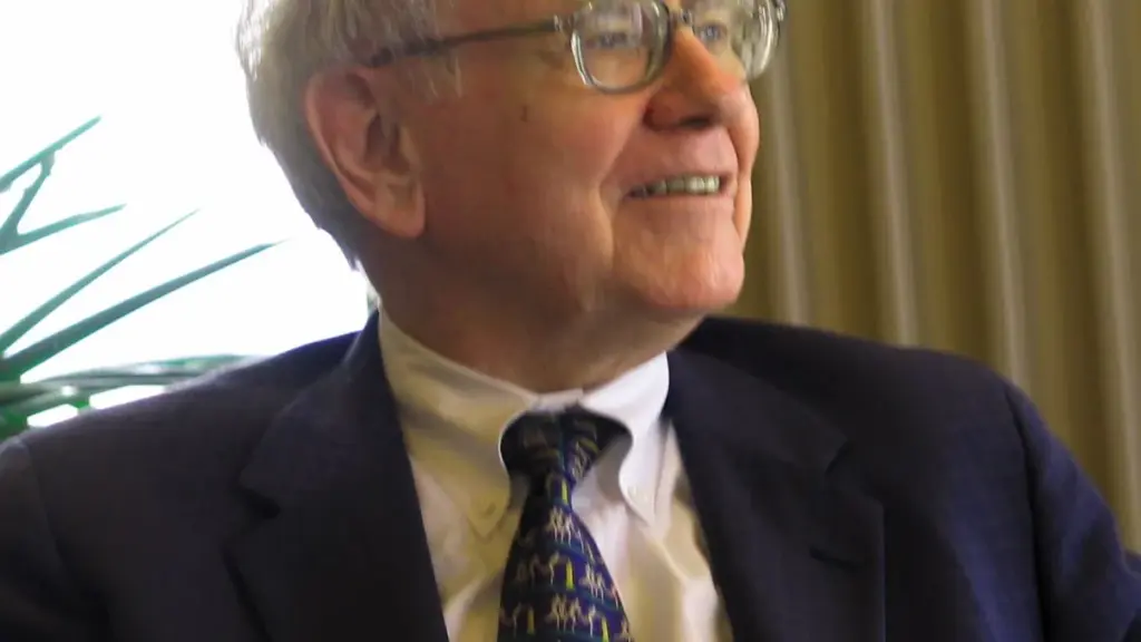 Close-up portrait photograph of investor Warren Buffett speaking during a public appearance.