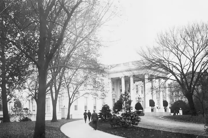The White House exterior building in Washington, D.C.