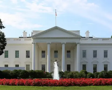 North side of the White House in Washington DC