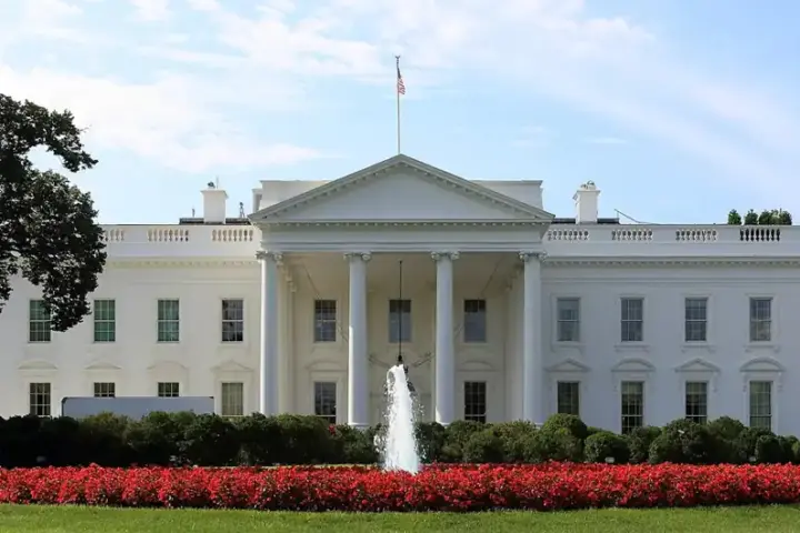 North side of the White House in Washington DC