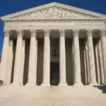 US Supreme Court building where the highest court hears constitutional cases