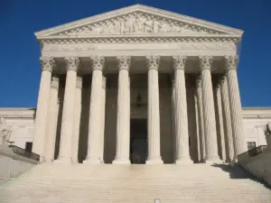 US Supreme Court building where the highest court hears constitutional cases