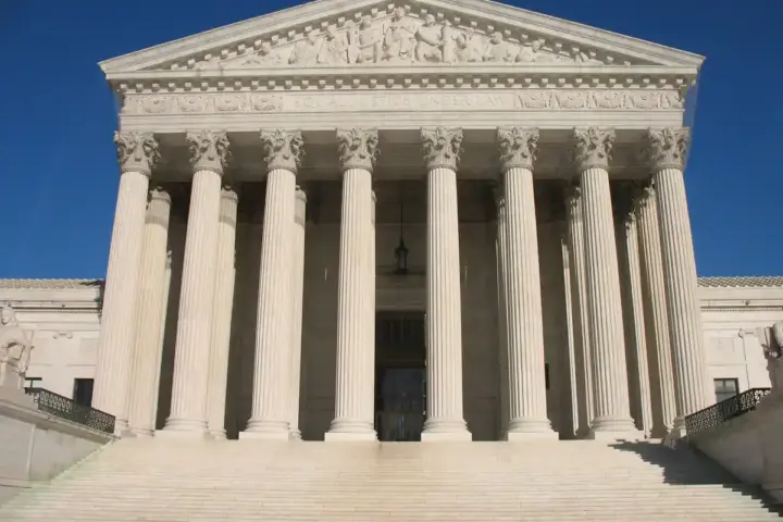 US Supreme Court building where the highest court hears constitutional cases