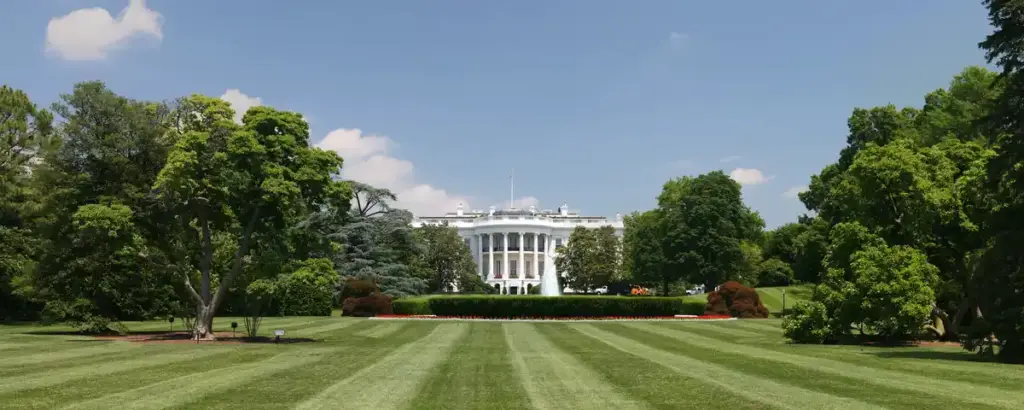 The White House presidential residence and workplace of the US President