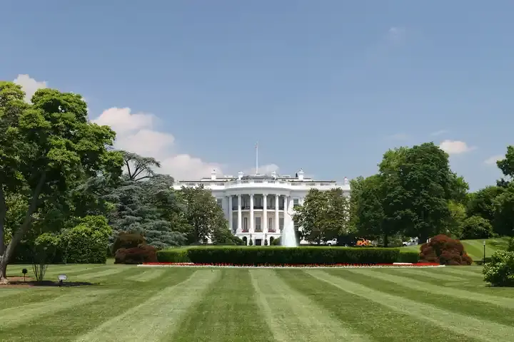 The White House presidential residence and workplace of the US President