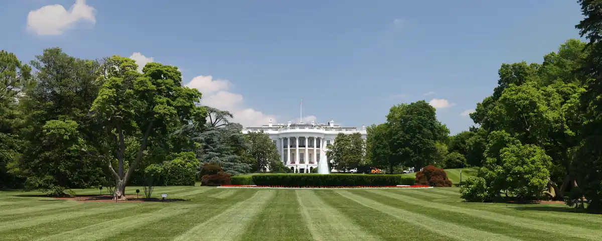 The White House presidential residence and workplace of the US President