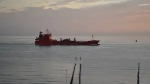 Oil tanker at sea used to illustrate global oil markets