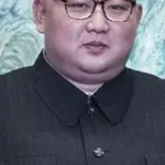 Kim Jong Un in a dark suit during the 2018 inter-Korean summit.