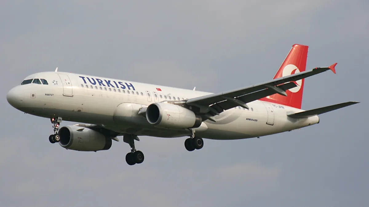 Commercial aircraft at Istanbul Airport