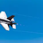 F-35 fighter aircraft in flight