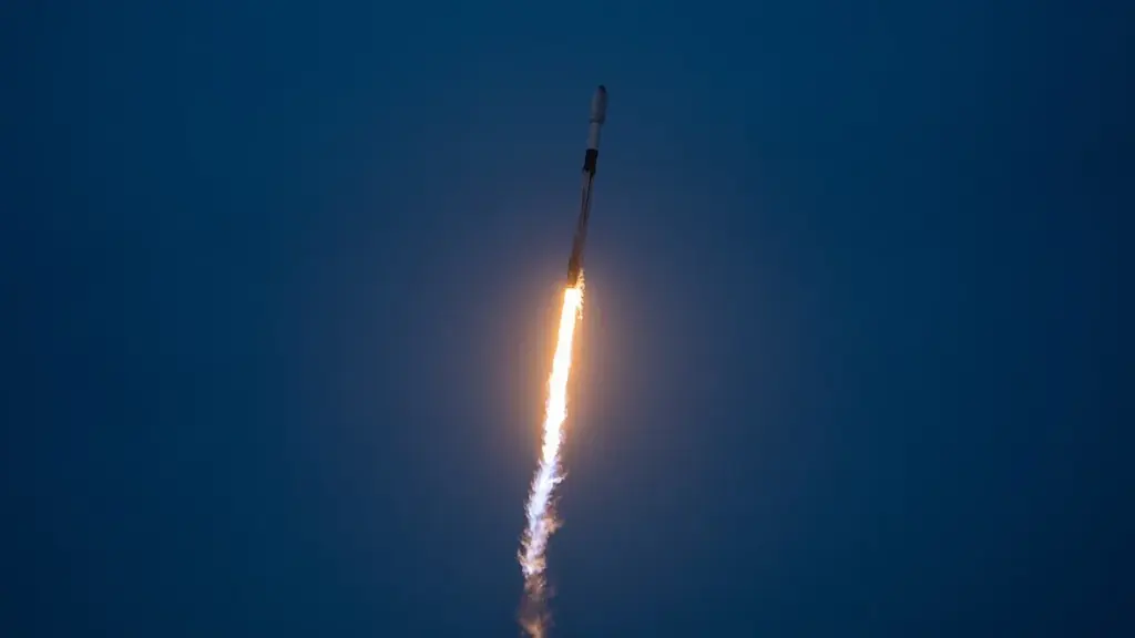 Falcon 9 rocket launch for satellite deployment