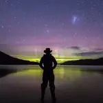 Southern Lights over the Tasman Sea near Tasmania’s South West National Park.