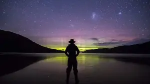 Southern Lights over the Tasman Sea near Tasmania’s South West National Park.