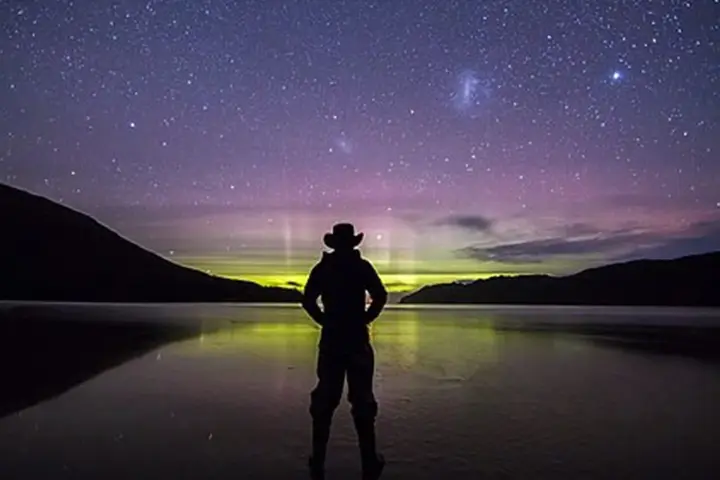 Southern Lights over the Tasman Sea near Tasmania’s South West National Park.
