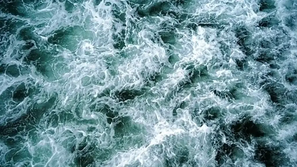 Ocean waves in the Pacific Ocean.