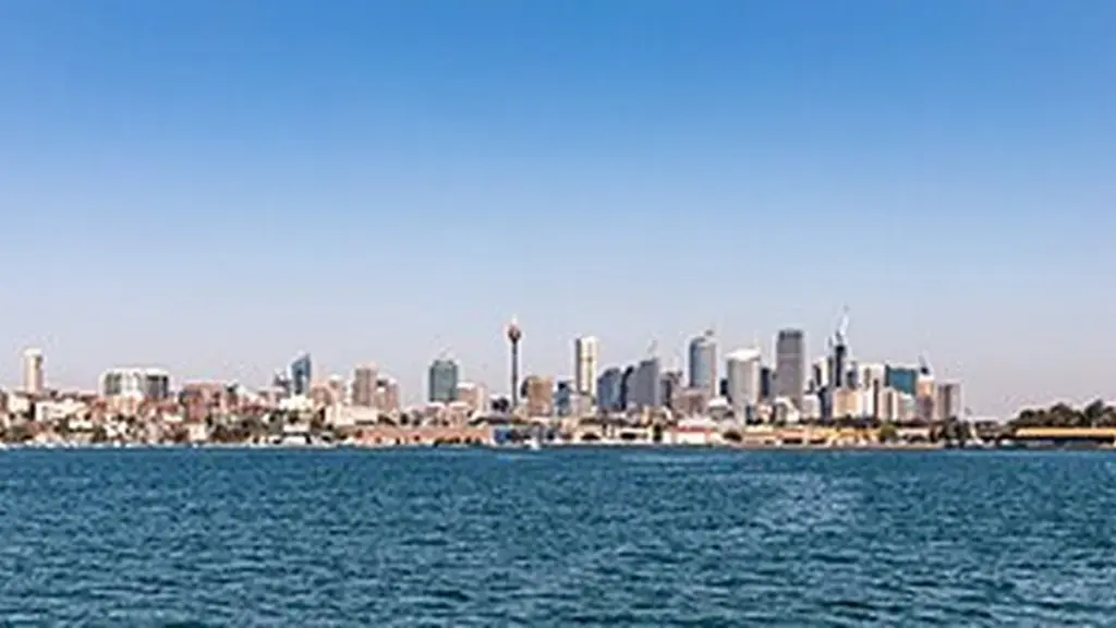 Sydney’s skyline viewed across the harbour.