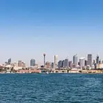 Sydney’s skyline viewed across the harbour.