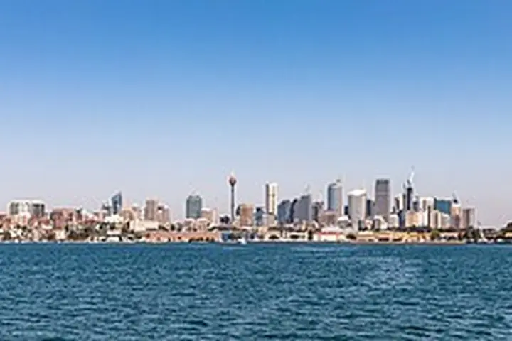 Sydney’s skyline viewed across the harbour.