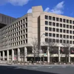 Exterior of the FBI headquarters building in Washington, D.C.