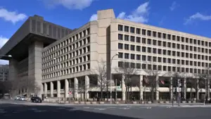 Exterior of the FBI headquarters building in Washington, D.C.