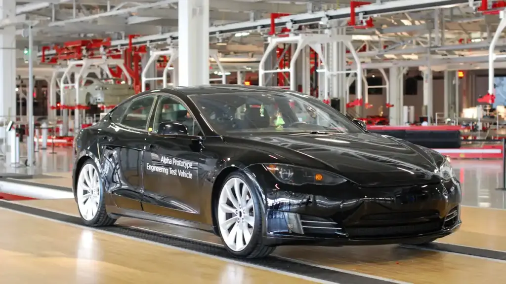 Tesla factory buildings in Fremont, California.