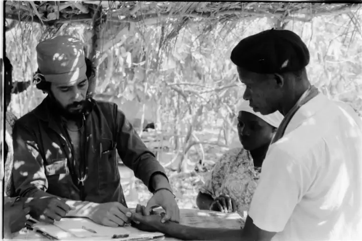 Healthcare professional consulting with a patient