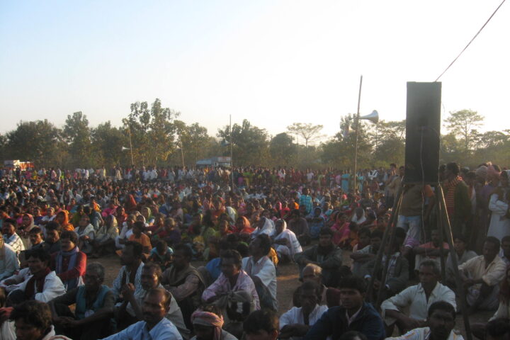 Adivasi community mobilization for land and forest rights in India