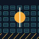 Illustration of data-centre racks and an electric grid. Original Karmactive illustration.