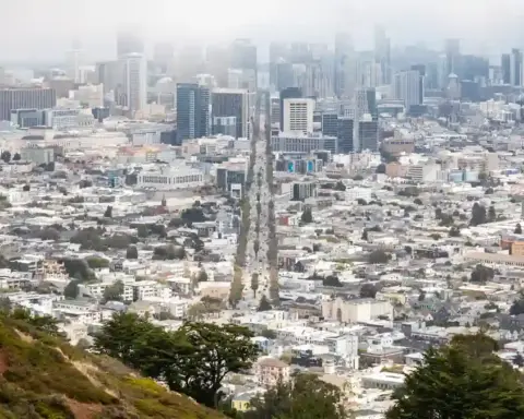 View of downtown San Francisco from Twin Peaks