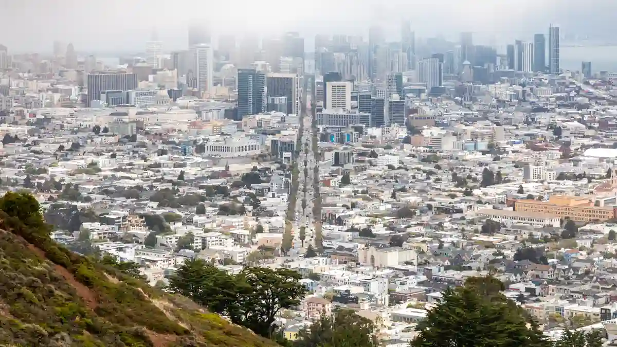 View of downtown San Francisco from Twin Peaks