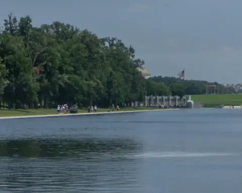 Lincoln Memorial Reflecting Pool in Washington DC after 2026 renovations