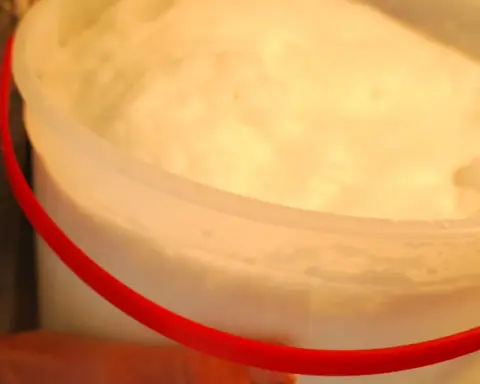 Glass of raw goat milk representing unpasteurized dairy products