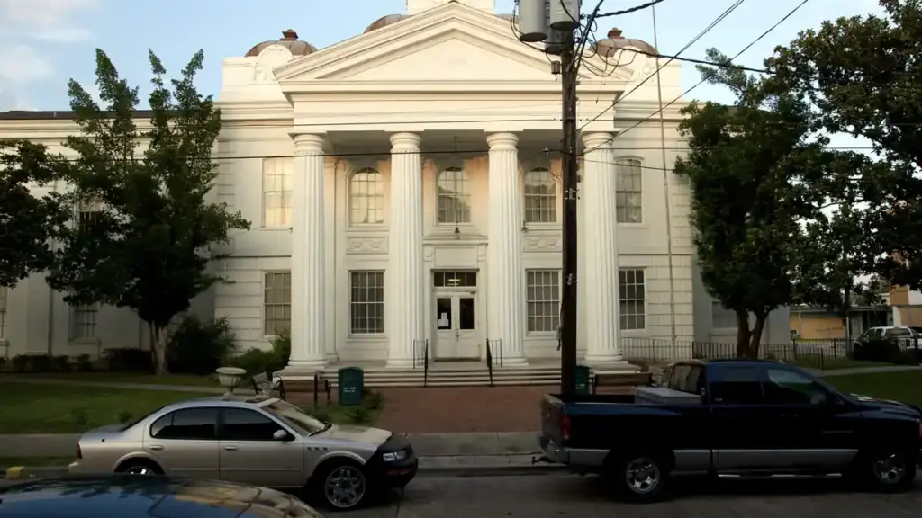 Lafourche Parish courthouse building in Louisiana.