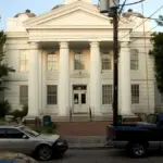 Lafourche Parish courthouse building in Louisiana.