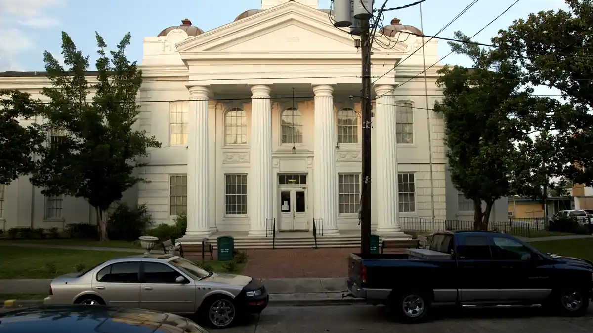 Lafourche Parish courthouse building in Louisiana.
