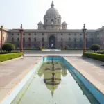 North Block government building in New Delhi, India.