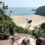 Coastal landscape at Bako National Park in Sarawak, Borneo, representing the Celebrity Race starting region.