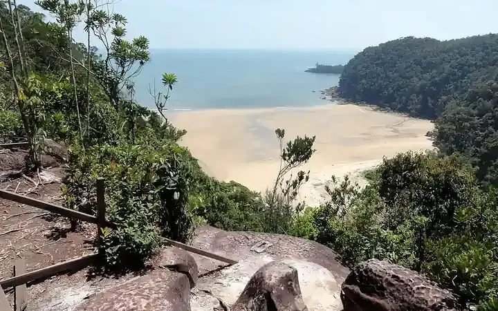 Coastal landscape at Bako National Park in Sarawak, Borneo, representing the Celebrity Race starting region.