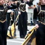 Marchers at a Columbus Day parade in New York City.