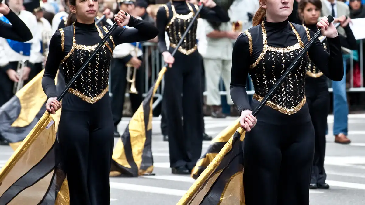 Marchers at a Columbus Day parade in New York City.