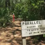 Trail sign at Cumberland Island National Seashore, Georgia