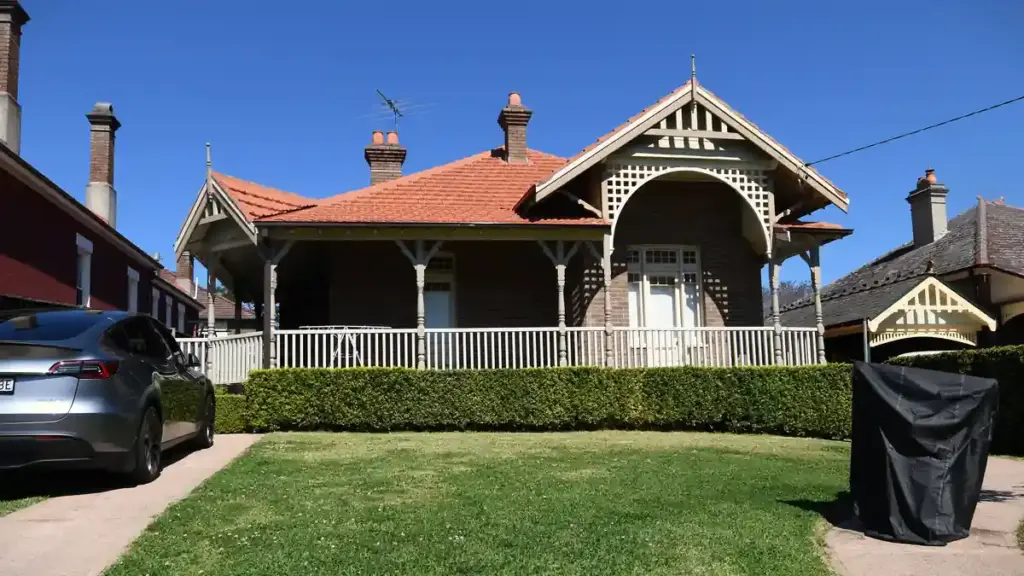 Federation cottage on a residential street in Summer Hill, Sydney.