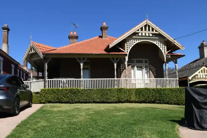 Federation cottage on a residential street in Summer Hill, Sydney.